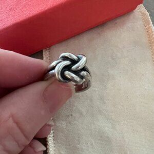 James Avery Retired Lover's Knot Ring - Sterling Silver Size 5